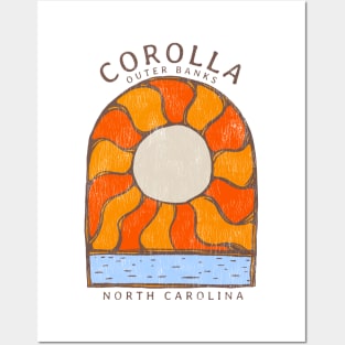 Corolla, NC Summertime Vacationing Burning Sun Posters and Art